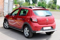 Dacia Sandero 2013–2020 Aizmugurējais aizsargstienis AK002 (nerūsējošais tērauds) foto 3