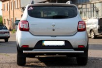 Dacia Sandero 2013–2020 Aizmugurējais aizsargstienis AK002 (nerūsējošais tērauds) foto 7