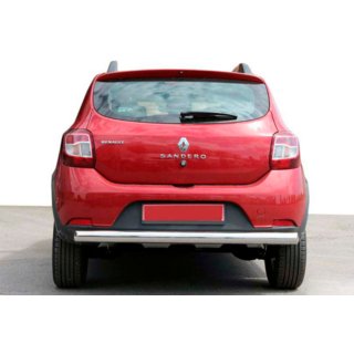 Aizmugurējais aizsargstienis AK002 (nerūsējošais tērauds) Dacia Sandero 2013–2020 foto 1