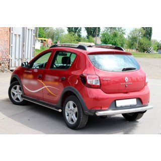 Aizmugurējais aizsargstienis AK002 (nerūsējošais tērauds) Dacia Sandero 2013–2020 foto 3