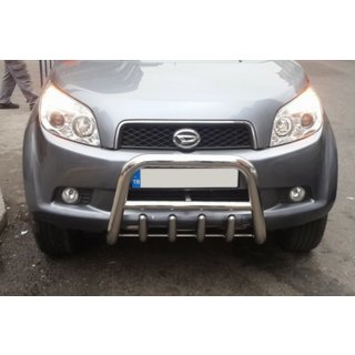Priekšējais aizsargstienis QT006 (nerūsējošais tērauds) Daihatsu Terios 2006–2017 foto 4