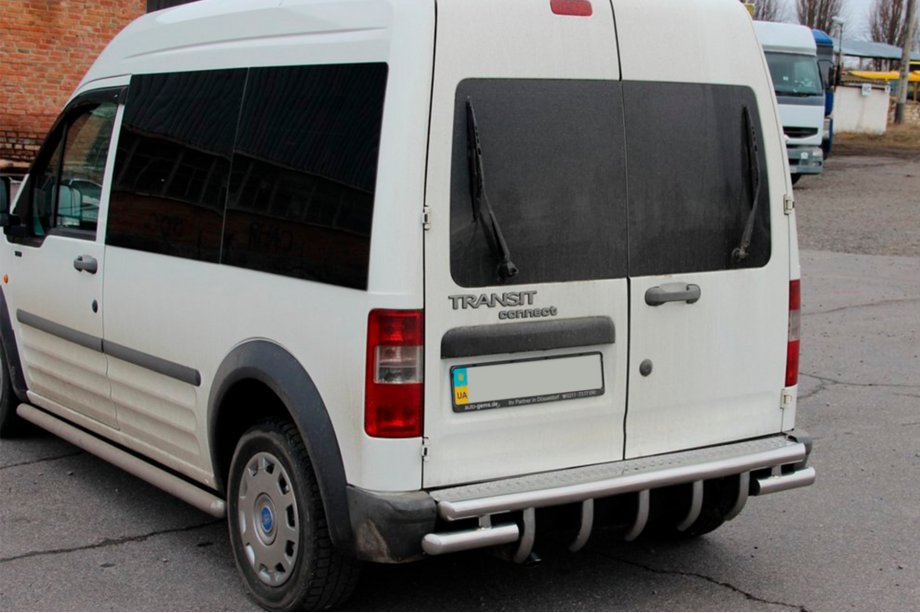Ford Connect 2002–2006 Aizmugurējā aizsargstanga AK-design (nerūsējošais tērauds) Image