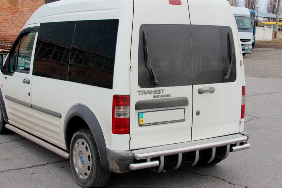Ford Connect 2006–2009 Aizmugurējā aizsargstanga AK-design (nerūsējošais tērauds) Image