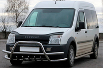Ford Connect 2002–2006 Priekšējais aizsargstienis (bullbar) ar dubultajiem stieņiem WT004-Plus (nerūsējošais tērauds) foto 1