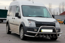 Ford Connect 2002–2006 Priekšējais aizsargstienis (bullbar) ar dubultajiem stieņiem WT004-Plus (nerūsējošais tērauds) foto 3