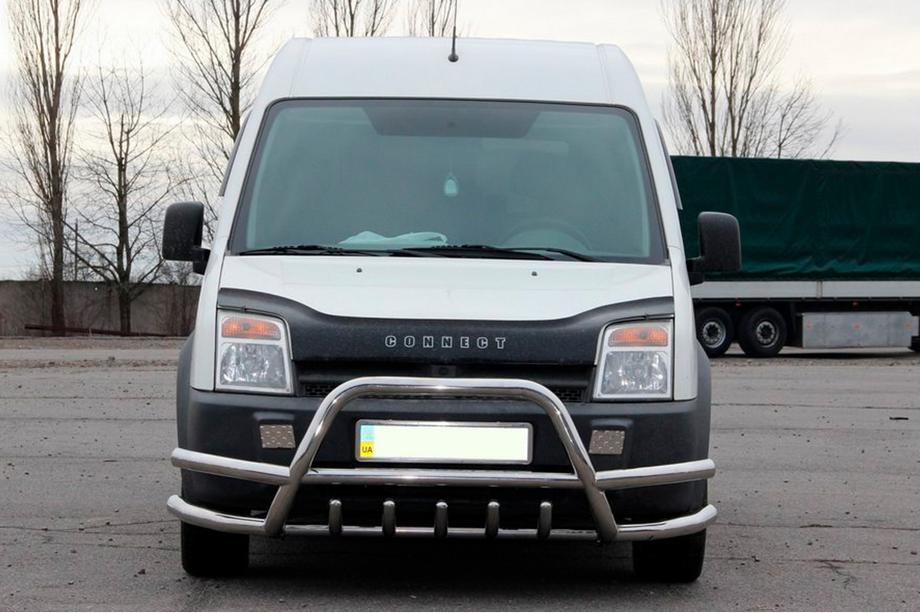 Ford Connect 2006–2009 Priekšējais aizsargstienis (bullbar) ar dubultiem stieņiem WT003-Plus-2 (nerūsējošais tērauds) Image