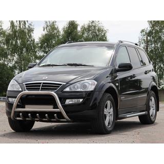 Priekšējais bullbar WT003 (nerūsējošais tērauds) SsangYong Action 2005–2018 foto 3