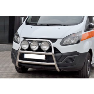 Bullbar WT022 (nerūsējošais tērauds) Ford Custom 2013–2022 foto 2