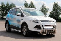 Ford Kuga/Escape 2013–2019 Priekšējais bullbar WT002 (nerūsējošais tērauds) foto 2