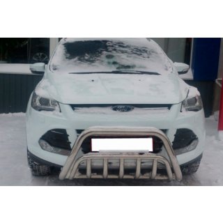Priekšējais bullbar WT002 (nerūsējošais tērauds) foto 3