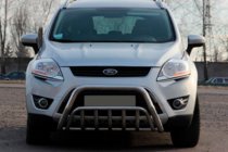 Ford Kuga 2008–2013 Priekšējais bullbar WT002 (nerūsējošais tērauds) foto 1