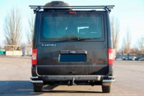 Ford Transit 2000–2014 Aizmugurējie aizsargstūri AK003-Double (nerūsējošais tērauds) foto 2