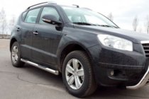 Geely Emgrand X7 2011– Sānu aizsargcaurules (2 gab., nerūsējošais tērauds) foto 4