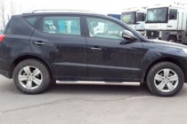 Geely Emgrand X7 2011– Sānu aizsargcaurules (2 gab., nerūsējošais tērauds) foto 2