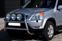 Honda CRV 2001–2006 Bullbārs WT018 (nerūsējošais tērauds) foto 4
