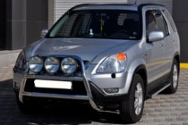 Honda CRV 2001–2006 Bullbārs WT018 (nerūsējošais tērauds) foto 3