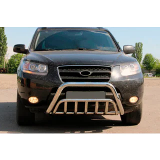 Priekšējais bullbar WT002 (nerūsējošais tērauds) Hyundai Santa Fe 2 2006–2012 foto 1