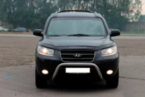 Hyundai Santa Fe 2 2006–2012 Kengurubārs WT007 (nerūsējošais tērauds) foto 3