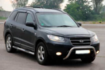 Hyundai Santa Fe 2 2006–2012 Kengurubārs WT007 (nerūsējošais tērauds) foto 2