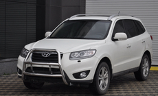 Hyundai Santa Fe 2 2006–2012 Bullbārs WT018 (nerūsējošais tērauds) foto 1