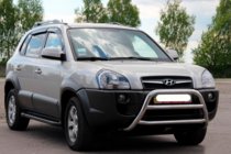 Hyundai Tucson JM 2004– Bullbar WT022 (nerūsējošais tērauds) foto 3
