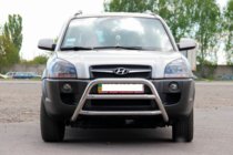 Hyundai Tucson JM 2004– Bullbar WT022 (nerūsējošais tērauds) foto 2