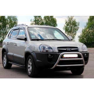 Bullbar WT022 (nerūsējošais tērauds) Hyundai Tucson JM 2004– foto 3