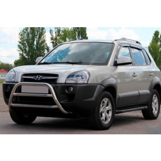 Bullbar WT022 (nerūsējošais tērauds) Hyundai Tucson JM 2004– foto 1