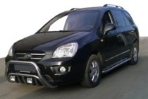 Kia Carens 1999–2012 Priekšējais aizsargstienis WT002 (nerūsējošais tērauds) foto 1