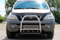 Kia Sorento I BL 2002–2009 Kengurbārs QT007 (nerūsējošais tērauds) foto 1