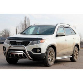 Bullbārs WT002/2 (nerūsējošais tērauds) Kia Sorento II XM 2009–2014 foto 1