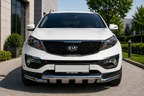 Kia Sorento II XM 2009–2014 Priekšējais aizsargstienis ST009-15 (2013-2015, nerūsējošais tērauds) foto 1