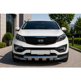 Priekšējais aizsargstienis ST009-15 (2013-2015, nerūsējošais tērauds) Kia Sorento II XM 2009–2014