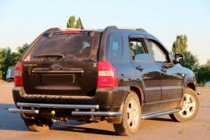 Kia Sportage 2004–2010 Aizmugurējais aizsargloks AK007 (nerūsējošais tērauds) foto 3