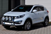 Kia Sportage 2010–2015 Bullbārs WT018 (nerūsējošais tērauds) foto 3
