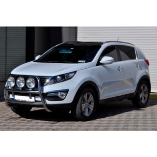Bullbārs WT018 (nerūsējošais tērauds) Kia Sportage 2010–2015 foto 3