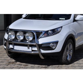 Bullbārs WT018 (nerūsējošais tērauds) Kia Sportage 2010–2015 foto 1