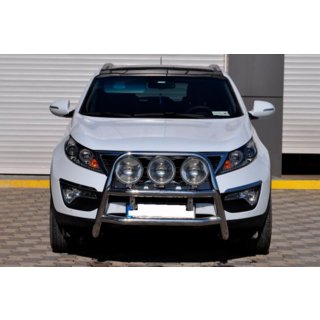 Bullbārs WT018 (nerūsējošais tērauds) Kia Sportage 2010–2015 foto 2