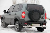 Chevrolet Niva 1998–2020 Aizmugures aizsargloks AK015 (nerūsējošais tērauds) foto 3