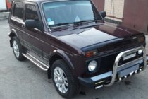 Lada Niva un Urban 1977– Priekšējais aizsargstienis (kengurins) QT006 (nerūsējošais tērauds) foto 2