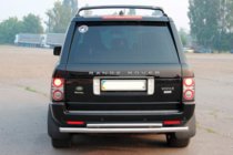 Range Rover III L322 2002–2012 Aizmugurējais aizsargloks AK002-Dubultā (nerūsējošais tērauds) foto 2