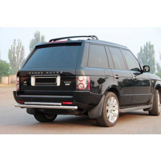 Aizmugurējais aizsargloks AK002-Dubultā (nerūsējošais tērauds) Range Rover III L322 2002–2012 foto 1