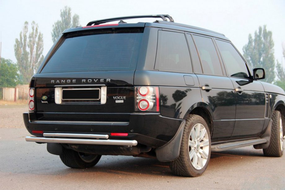 Range Rover III L322 2002–2012 Aizmugurējais aizsargloks AK002-Dubultā (nerūsējošais tērauds) Image
