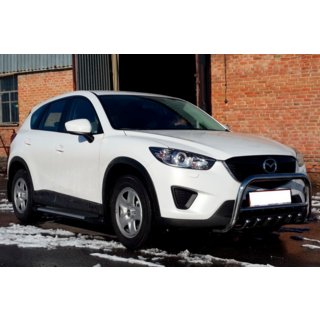 Priekšējais aizsargstienis WT021 (nerūsējošais tērauds) Mazda CX-5 2012–2017 foto 2