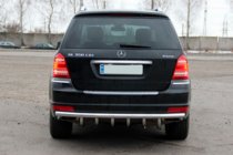 Mercedes GL class X164 2006–2012 Aizmugurējā aizsargstīpa AK-style (nerūsējošais tērauds) foto 2