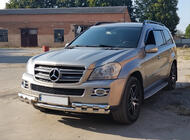 Mercedes GL сlass X164 2006–2012 Priekšējā aizsargstanga ST015 (nerūsējošais tērauds) foto 4