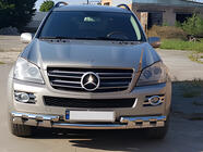 Mercedes GL сlass X164 2006–2012 Priekšējā aizsargstanga ST015 (nerūsējošais tērauds) foto 5