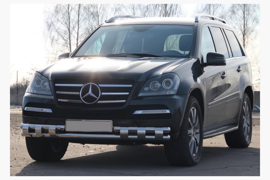 Mercedes GL сlass X164 2006–2012 Priekšējā aizsargstanga ST015 (nerūsējošais tērauds) Image