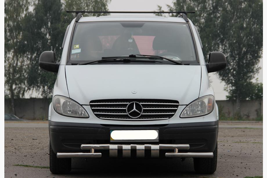 Mercedes Vito W639 2004–2014 Priekšējais aizsargstienis Shark ST015 (nerūsējošais tērauds) 2004-2010 Image
