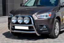 Mitsubishi ASX 2010–2023 Bullbārs WT018 (nerūsējošais tērauds) foto 2